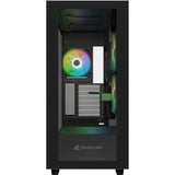 Carcasa midi tower Sharkoon rebel c60 rgb (negro | 2x usb-a | 1x usb-c | rgb | vidrio templado)