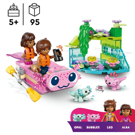 Lego friends juego de construcción de barco de aventuras axolotl - juguete - 42681