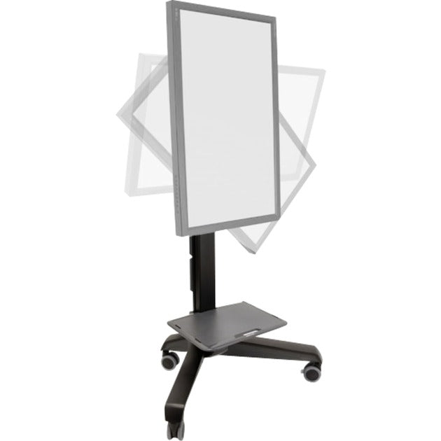 Base uhd del centro multimedia móvil Ergotron neo-flex (negro)