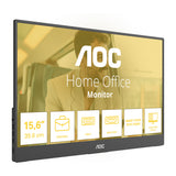 Monitor Aoc 16t20e2 15.6 (negro, 1x mini HDMI, 1x USB-C, audio)