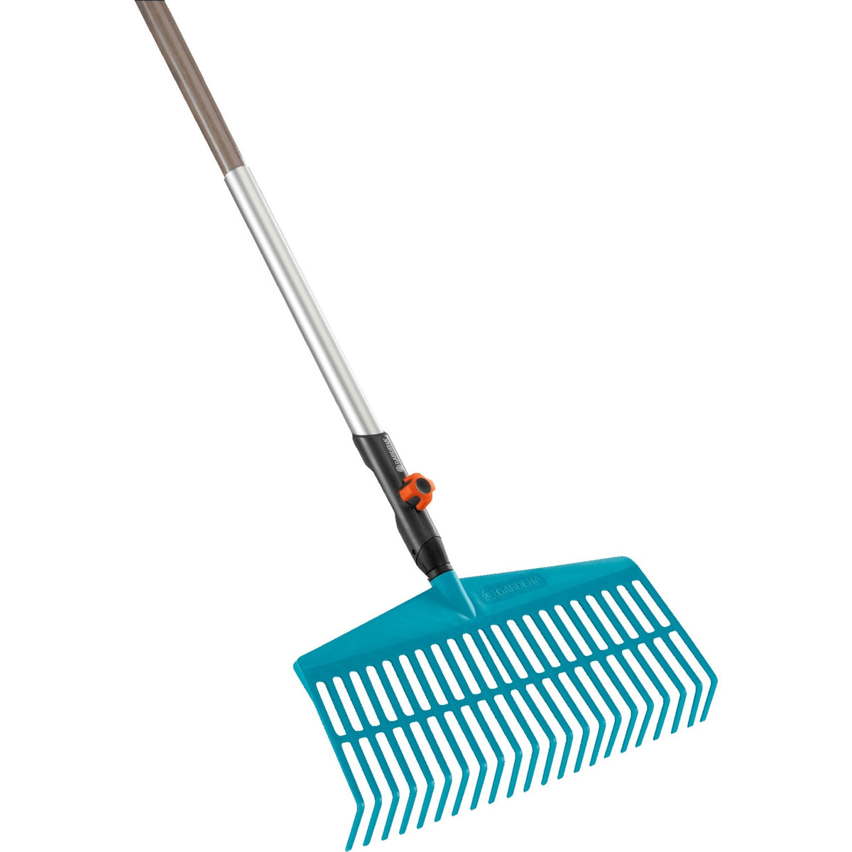 Rastrillo de hojas para césped Gardena combisystem (turquesa, 3101-20)