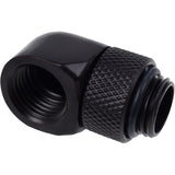 Alphacool eiszapfen l-conector giratorio g1 4 ag a g1 4 ig conexión (negro)