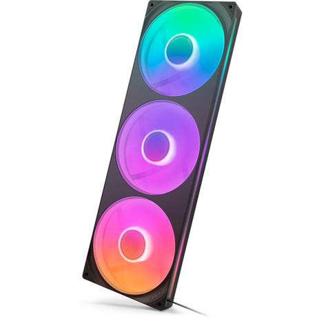 Nzxt f420 rgb core ventiladores de caja (negro, 3 piezas, 420 x 140 x 26 mm)