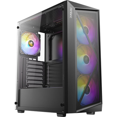 Carcasa torre midi Antec ax67 argb (negro | 3x usb-a | vidrio templado)