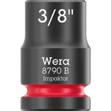 Wera 9608 tapa con banda magnética b impactador imperial 1 llave de vaso (negro verde, 9 piezas)