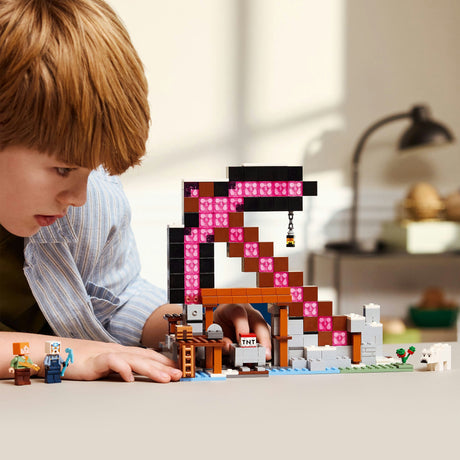 Lego minecraft el kit de construcción de la mina pico para niños - 21277