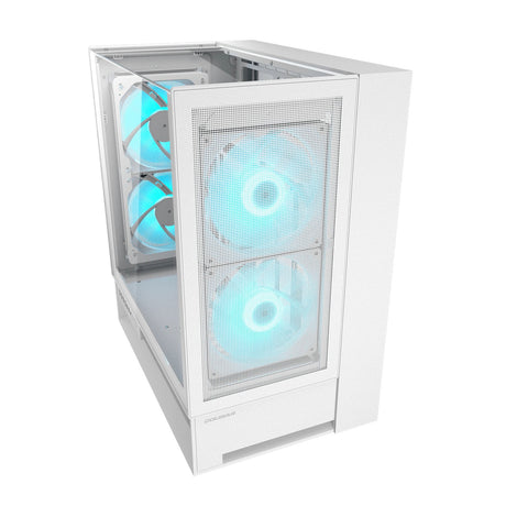 Carcasa de torre midi Cougar omnyx (blanco | 4x USB-A | 2x USB-C | vidrio templado)