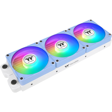 Thermaltake ct120 ex argb sync ventilador de refrigeración para pc azul hortensia (paquete de 3 ventiladores) ventiladores de caja (azul claro, 3 piezas, 120 x 120 x 25 mm, pwm)