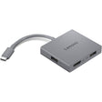 Hub USB Lenovo USB-C 4 en 1 Hub Gen2 (gris)