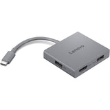 Hub USB Lenovo USB-C 4 en 1 Hub Gen2 (gris)