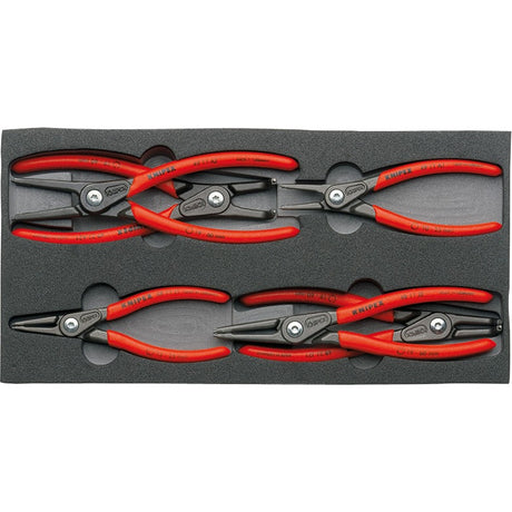 Juego de alicates para arandelas de precisión Knipex 002001v02 (6 piezas)