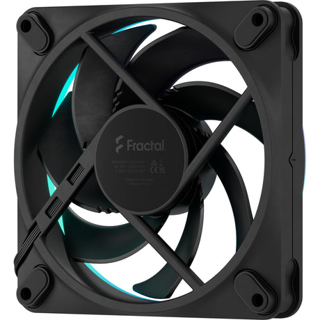 Fractal design impulse 12 ventiladores de caja rgb (negro, 3 piezas, 120 x 120 x 25 mm, pwm)