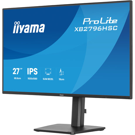 Monitor Iiyama prolite xb2796hsc-b1 27 (negro (mate), 144 Hz, HDMI, USB-C, audio)