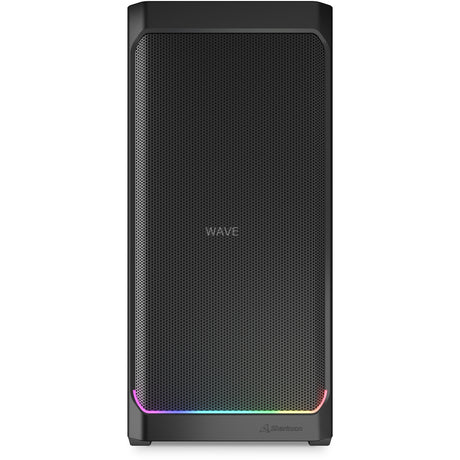 Sharkoon ak4w rgb strip midi tower carcasa (negro | 2x usb-a | 1x usb-c | rgb | vidrio templado)