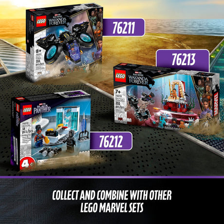 Lego marvel - juguete de construcción pájaro sol de shuri (76211)