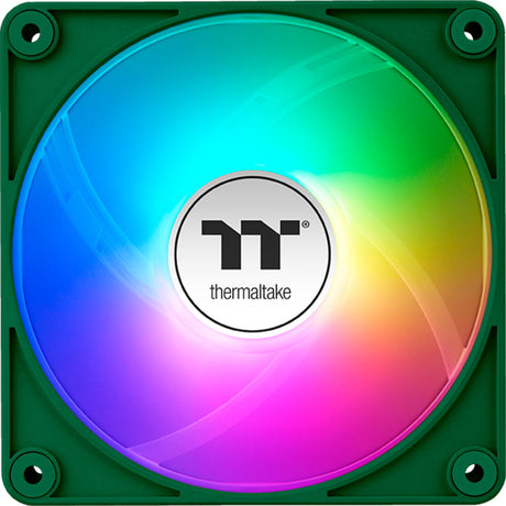 Thermaltake ct120 ex argb sync ventilador de refrigeración para pc racing verde (paquete de 3 ventiladores) ventiladores de caja (verde, 3 piezas, 120 x 120 x 25 mm, pwm)