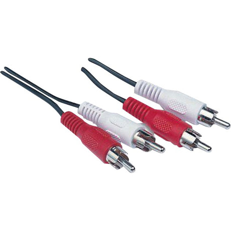 Goobay 2x cable tulip (negro, 10 metros, estéreo)