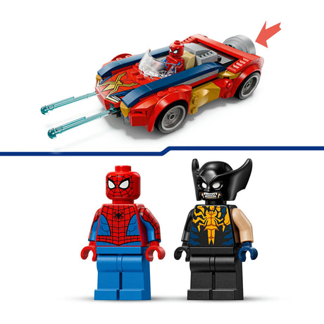Lego super heroes 76336 marvel spider-man car vs. lobezno envenenado
