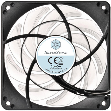 Silverstone sst-fw124-argb ventilador de caja 120x120x15 (negro, 120 x 120 x 15 mm, pwm)