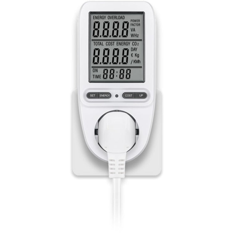 Dispositivo de medición profesional del medidor de costo de energía digital Goobay (blanco)