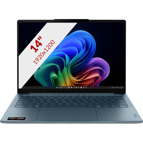 Lenovo yoga slim 7 14akp10 (83jy008mmh) 14 copilot+ laptop (blauwgroen | ryzen ai 5 340 | radeon 840m | 16 gb | 512 gb ssd)