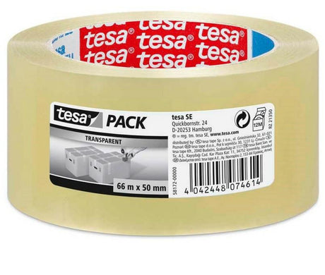 Tesa verpakking tape standaard 66m x 48mm kleurloos