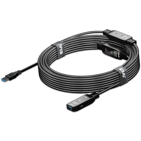 Cable de extensión de repetidor activo USB 3.2 Gen 1 Club 3D (negro, 15 metros)