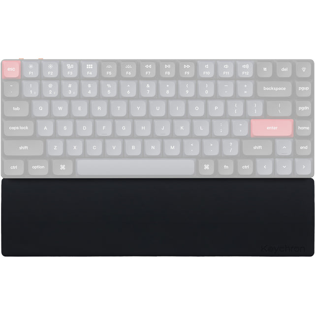 Reposamuñecas de silicona Keychron para reposamuñecas K3 K3 Pro K3 Max K7 K7 Pro (negro, perfil bajo)