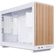Carcasa midi tower Lian li a3-matx blanca (edición madera) (color madera blanca | 2x USB-A | 1x USB-C | vidrio templado)