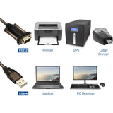 Conectividad Act Adaptador convertidor USB a serie (versión básica) (negro)