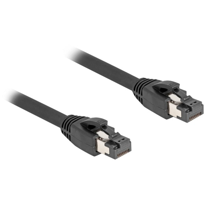 Delock cable de red s ftp, rj-45 con cat.8.1 (negro, 15 metros)