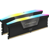 Corsair Vengeance RGB 32 GB DDR5-6000 (2x 16 GB) RAM (negro, cmh32gx5m2b6000c38, xmp 3,0)