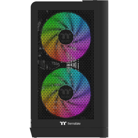 Carcasa de torre midi Thermaltake view 390 air (negro | 2x USB-A | 1x USB-C | vidrio templado)