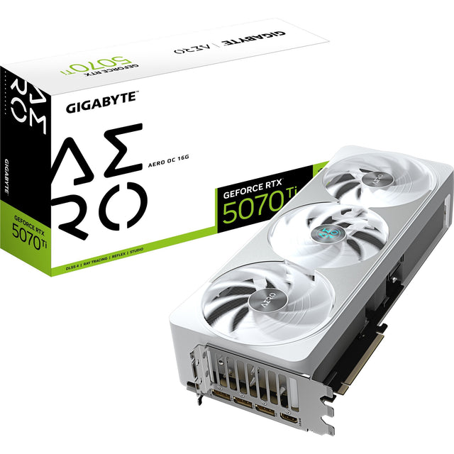 Tarjeta gráfica Gigabyte GeForce RTX 5070 Ti Aero OC 16G (3x Display Port, 1x HDMI)