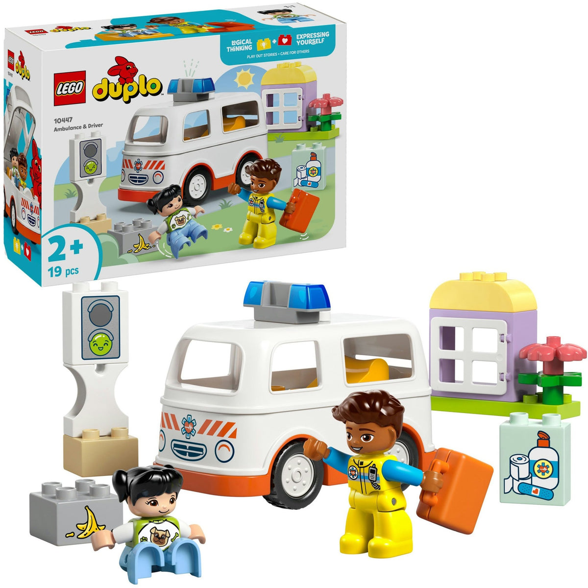 Lego Duplo Town 10447 Ambulancia con conductor