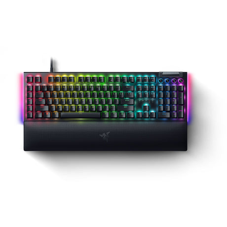 Razer blackwidow v4, teclado gaming (negro, diseño us, amarillo, leds rgb, abs doubleshot)