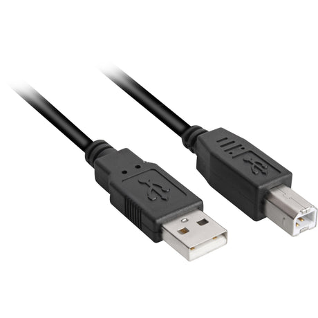 Sharkoon USB-A 2.0 > Cable USB-B (negro, 2 metros)
