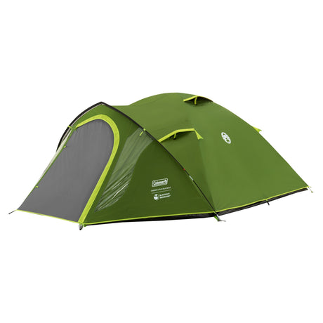 Tienda domo Coleman darwin 3 plus (verde oscuro verde claro, con estructura frontal, modelo 2025)