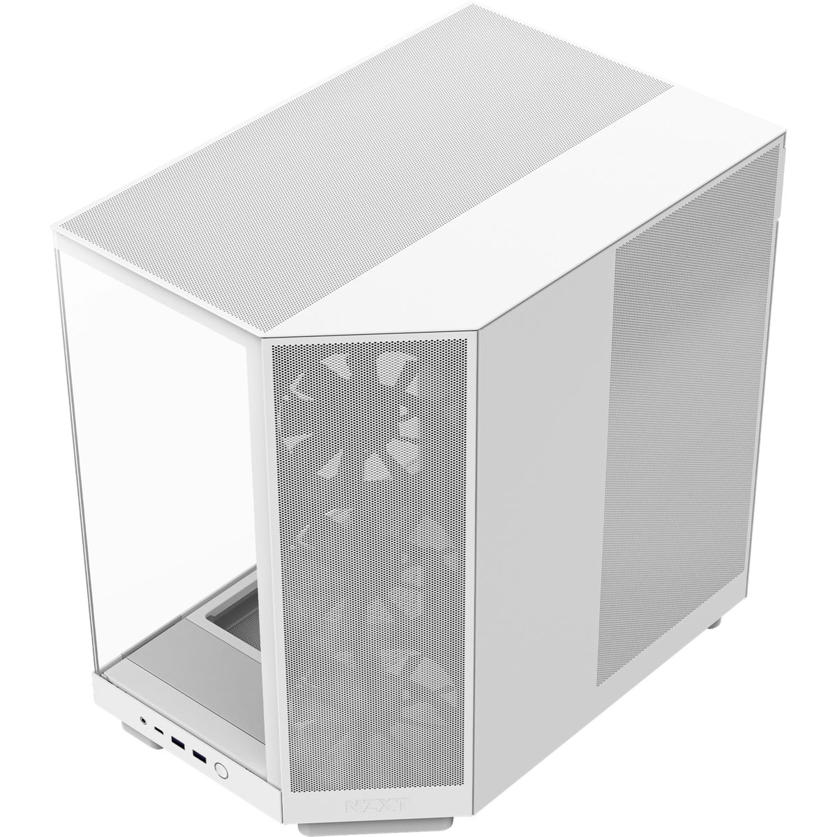 Carcasa midi tower nzxt h6 flow (blanco | 2x USB-A | 1x USB-C | vidrio templado)