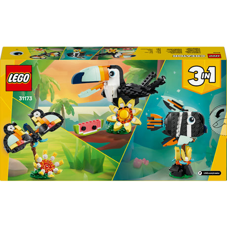 Lego ® creador 3en1 animales salvajes: tucán tropical - 31173