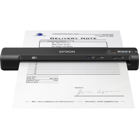 Escáner de alimentación Epson Workforce es-60w (negro, Wi-Fi directo, USB 2.0)