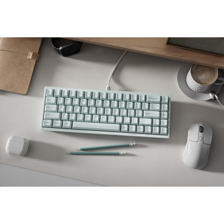 Teclado con interruptor magnético Keychron q16 he 8k (verde claro, diseño estadounidense (qwerty), lima ultrarrápido, 65%, rgb, intercambio en caliente, 8k)