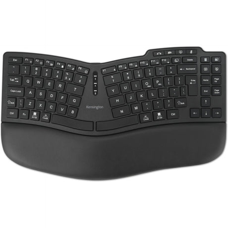 Teclado recargable kensington pro fit ergo kb675 eq tkl (negro, diseño eu (qwerty), membrana, 80% (tkl), bluetooth, 2,4 ghz
