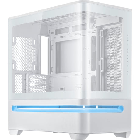 Carcasa Asus Prime Ap202 Midi Tower (Blanco | 2x USB-A | 1x USB-C | RGB | Vidrio templado)