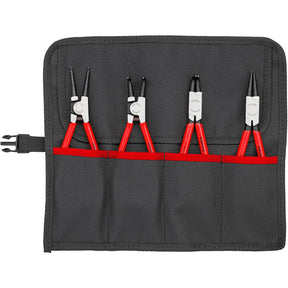 Juego de alicates para arandelas Knipex 001956 (rojo negro, 4 piezas)