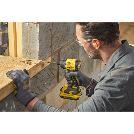 Atornillador de impacto Stanley fatmax v20 18v (negro amarillo, batería y cargador no incluidos)