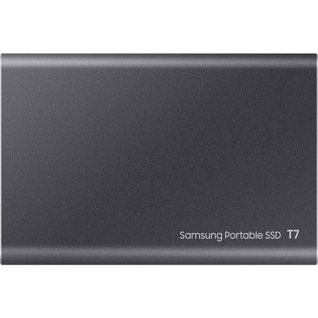 Unidad SSD externa Samsung gris 57 mm x 85 mm x 8 mm