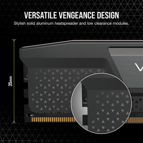 Corsair Vengeance 32 GB DDR5-4800 (2x 16 GB) RAM (negro, cmk32gx5m2a4800c40, xmp 3.0)