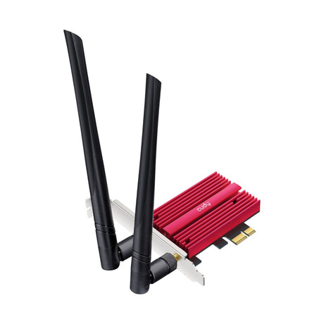 Adaptador WLAN Cudy AX5400 Wi-Fi 6e Bluetooth 5.3 PCI-E (rojo)
