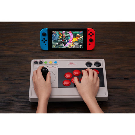 Mando arcade stick 8bitdo (gris)